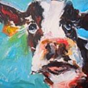 Wild Cow Painting Art Print
