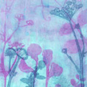 Wildflowers In Blue And Purple Art Print