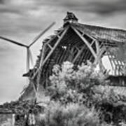 Windmill And Barn Art Print