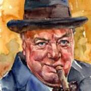 Winston Churchill Art Print
