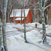 Winter In The Woods Art Print
