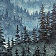 Winter Mountain Art Print