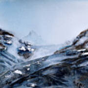 Wintry Mountains #1 Art Print