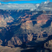 Wispy Clouds Over The Grand Canyon Art Print