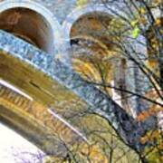 Wissahickon Memorial Bridge In Autumn Art Print