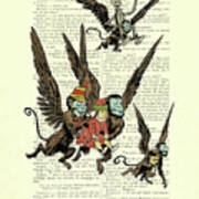 Wizard Of Oz Flying Monkeys Scene Art Print
