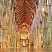 Worcester Cathedral Interior Art Print