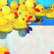 Yellow Duckies Art Print