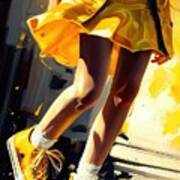 Yellow Sneakers No.2 Art Print