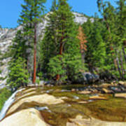 Yosemite National Park Vernal Falls Top Art Print
