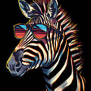 Zebra Adaptation Evolution Art Print