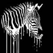 Zebra Environmental Impact Art Print