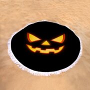 Scary Halloween Horror Pumpkin Face Fleece Blanket by Philipp Rietz - Pixels