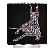 Abstract Colorful Dog Silhouette Painting by Georgeta Blanaru - Fine ...