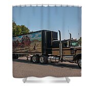 Keep Those Wheels A Truckin Shower Curtain Keep Those Wheels A Truckin Shower Curtain