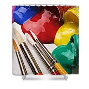 Spilt paint and brushes Tote Bag by Garry Gay - Pixels