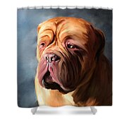Stormy Dogue Shower Curtain by Michelle Wrighton