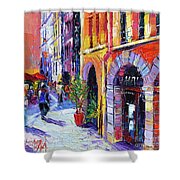 A Walk In The Lyon Old Town Painting by Mona Edulesco - Fine Art America