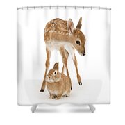 Bambi And Thumper Shower Curtain Bambi And Thumper Shower Curtain