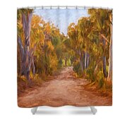 Country Roads 2  Impressionism Art Shower Curtain