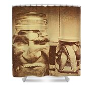 creepy halloween scenes shower curtain