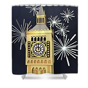 Happy New Year Shower Curtain Happy New Year Shower Curtain