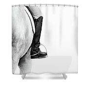 Leg On - Dressage Series Shower Curtain