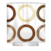 Six Wooden Curtain Rings Digital Art by Bigalbaloo Stock - Pixels