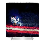 Stars And Stripes - Colour Explosion Shower Curtain