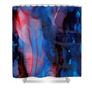 The Potential Within - Squared 1 - Triptych Shower Curtain by Michelle Wrighton