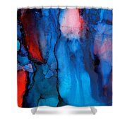 The Potential Within - Squared 3 - Triptych Shower Curtain by Michelle Wrighton