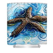 The Story Of The Worlds Ugliest Starfish Shower Curtain