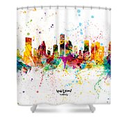 Houston Texas Skyline Shower Curtain Houston Texas Skyline Shower Curtain
