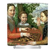O jogo de Xadrez, c. 1555, Sofonisba Anguissola (1860-1939), óleo