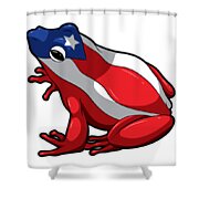 18x18 Puerto Rican Gifts by K Coqui Rico Frog Puerto Rican Flag Throw Pillow Multicolor