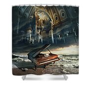 Requiem Or Music Set You Free Shower Curtain Requiem Or Music Set You Free Shower Curtain
