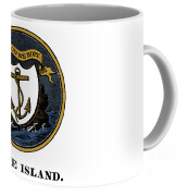 Coffee Cup Mug Travel 11 15 oz USA State Seal Rhode Island Big 