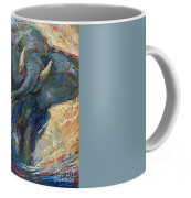 Alabama Crimson Tide Coffee Mug by Karen Mayer Johnston - Fine Art America