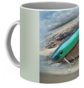 AJS Green Swimmer Flaptail Saltwater Lure Coffee Mug by Carol Senske - Fine  Art America