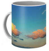 Painterly sunrise sky depicting a diagonal cloud streak in yellow, orange  and pink pastel colors Tote Bag by Ulrich Wende - Fine Art America