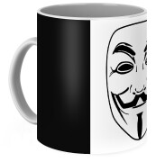 Fawkes mask or Anonymous mask vector illustration Metal Print by Mohamed  Rasik - Pixels