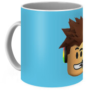 Roblox Face Kids Coffee Mug by Vacy Poligree - Pixels