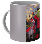 Spiderman Shrek Coffee Mug by Rebekah Fogle - Fine Art America