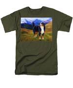 Bear - Bernese Mountain Dog Men's T-Shirt  (Regular Fit) by Michelle Wrighton