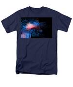 Abstract Wild Horse Red White And Blue Men's T-Shirt (Regular Fit) by Michelle Wrighton