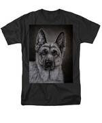 Noble - German Shepherd Dog Men's T-Shirt (Regular Fit) by Michelle Wrighton