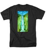 Take The Plunge - Abstract Landscape Men's T-Shirt  (Regular Fit) by Michelle Wrighton