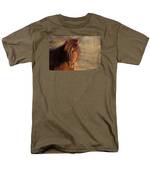 Shetland Pony At Sunset Men's T-Shirt (Regular Fit) by Michelle Wrighton