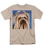 Muffin - Silky Terrier Dog Men's T-Shirt  (Regular Fit) by Michelle Wrighton