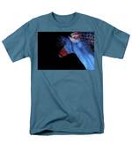 Colorful Abstract Wild Horse Silhouette - Red And Blue Men's T-Shirt (Regular Fit) by Michelle Wrighton